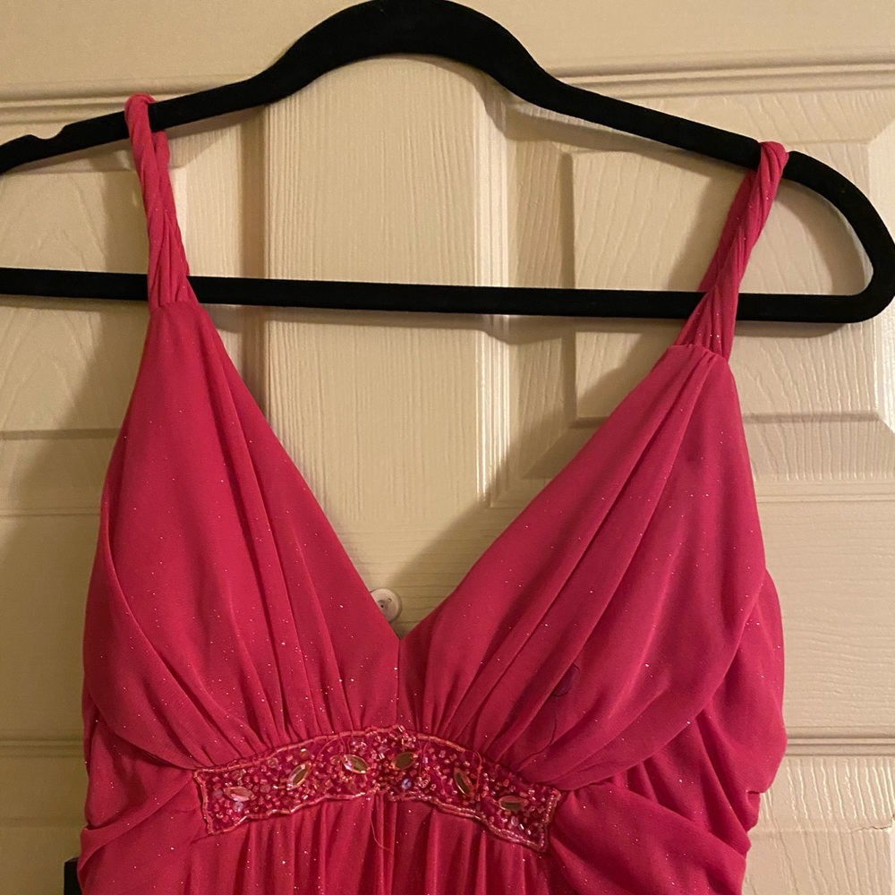 Hot pink dress